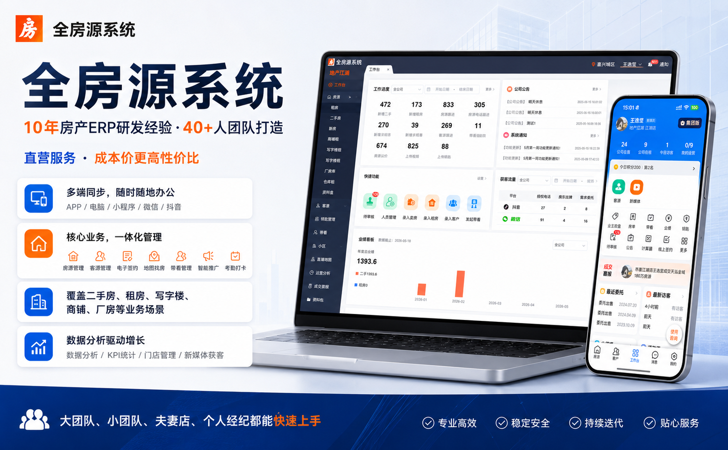 适合房产经纪人用的房产中介客户系统